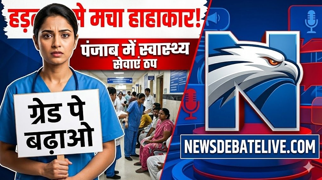 पंजाब में स्वास्थ्य सेवाएं चरमराईं: हड़ताल पर बैठीं नर्सें, अस्पतालों में मची अफरा-तफरी