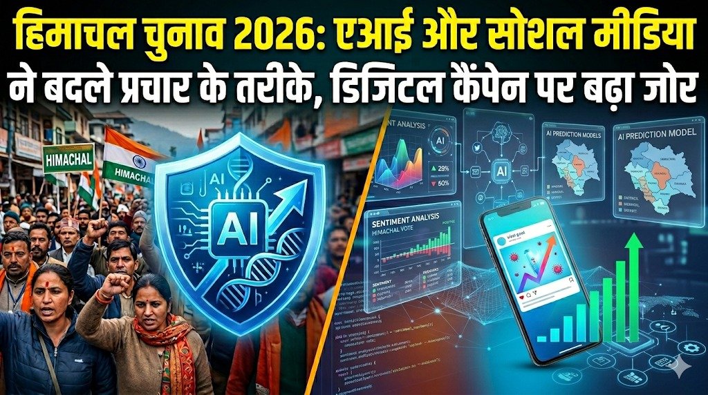 हिमाचल चुनाव 2026: एआई और सोशल मीडिया ने बदले प्रचार के तरीके, डिजिटल कैंपेन पर बढ़ा जोर